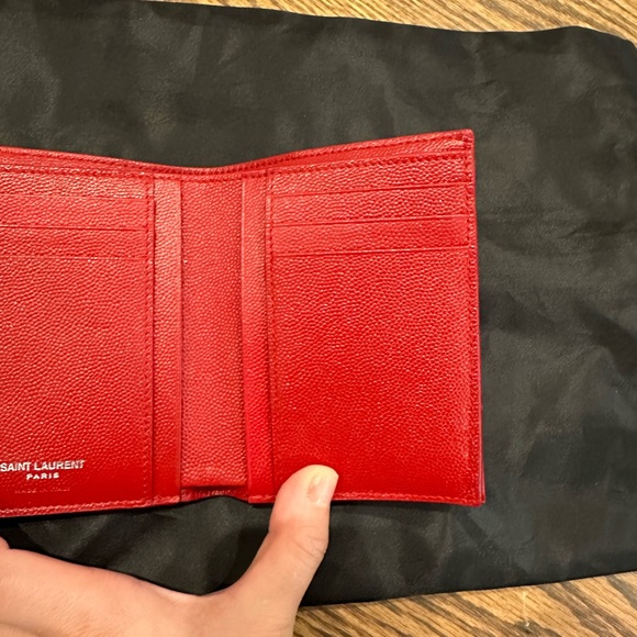 *sold* YSL CASSANDRE MATELASSÉ COMPACT TRI FOLD WALLET - Picture 6 of 12